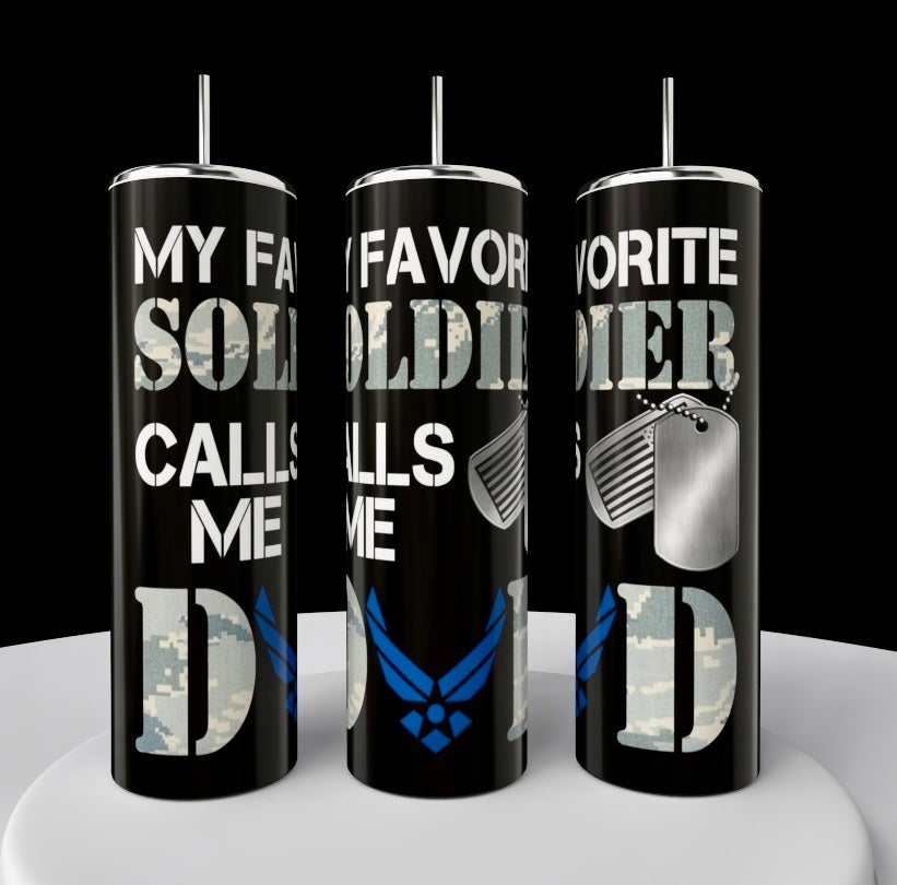 Soldier Dad 20oz Tumbler