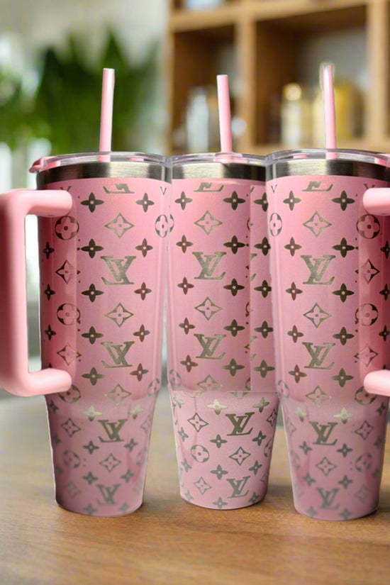 Pink 30oz Engraved Tumbler