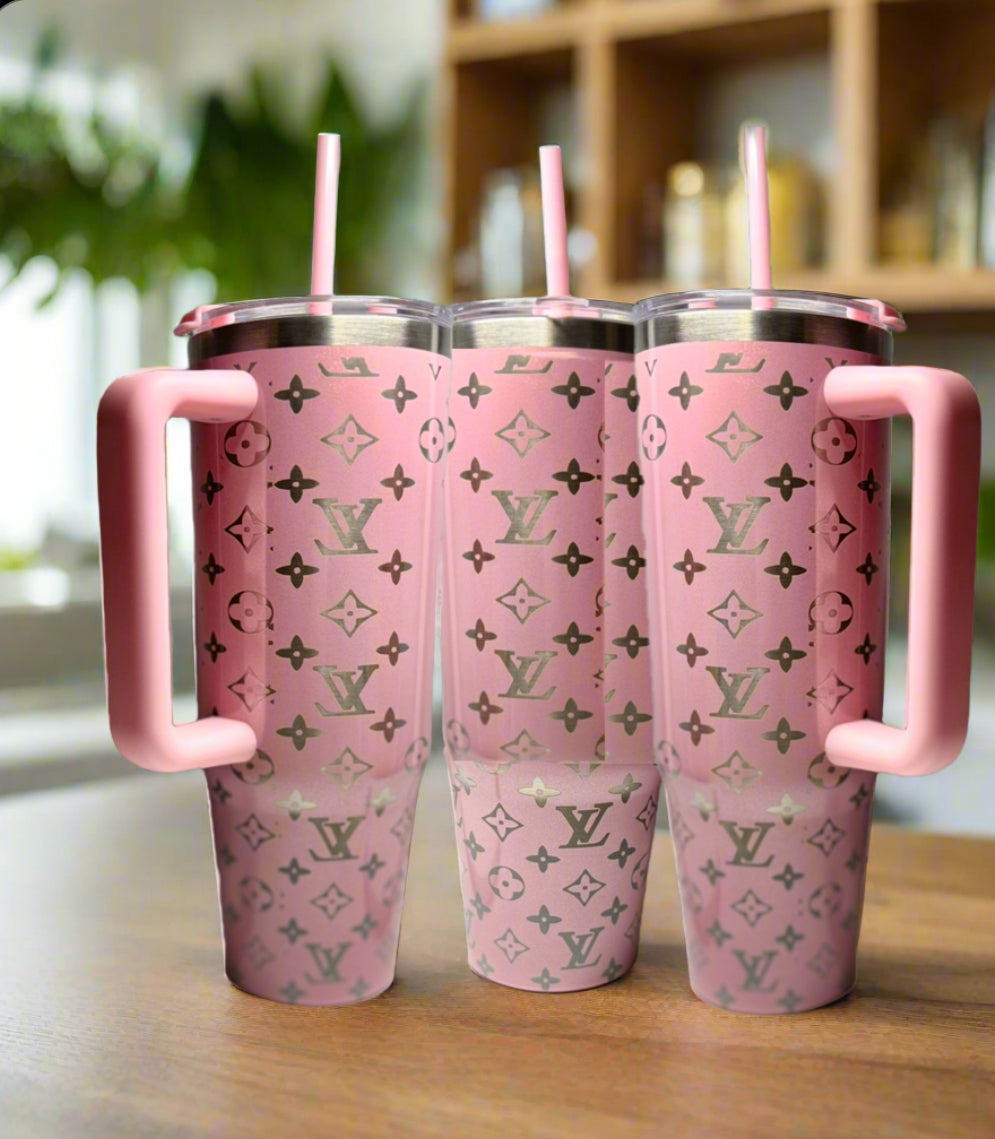 Pink 30oz Engraved Tumbler