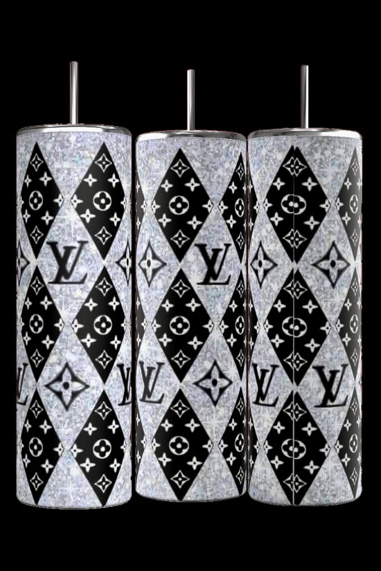 LV 20oz Skinny Tumbler | Glitter