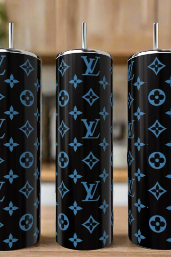 LV Inspired Dark Blue 20oz Tumbler Collection