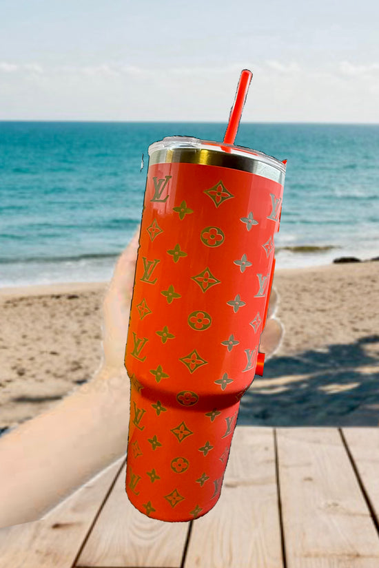 Coral 40oz LV Engraved Tumbler