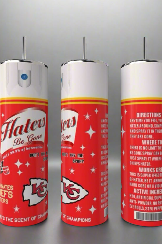 Chiefs Haters 20oz Skinny Tumbler