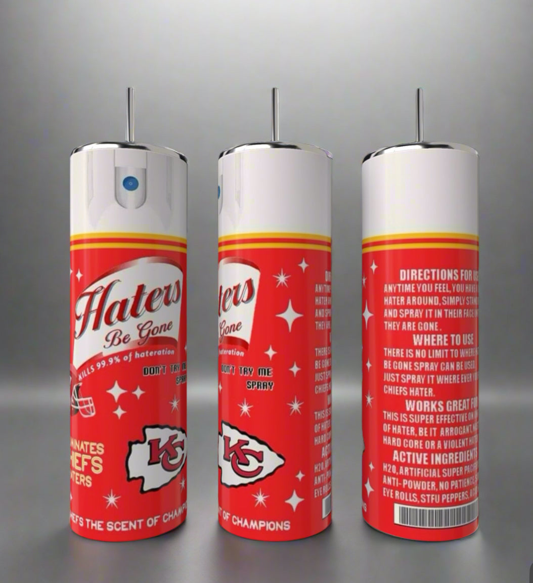 Chiefs Haters 20oz Skinny Tumbler