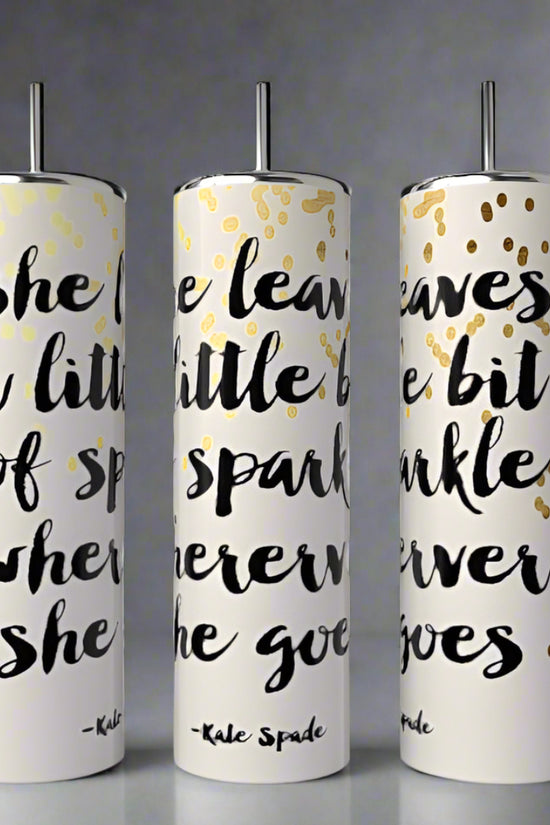 Kate Spade Sparkle 20oz Skinny Tumbler