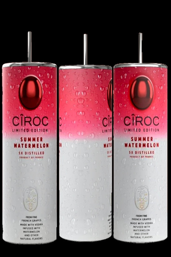 Ciroc Tropical Template 4 pack SVG, DTF transfer, PNG, tumbler wrap