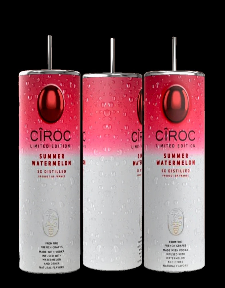 Ciroc Tropical Template 4 pack SVG, DTF transfer, PNG, tumbler wrap