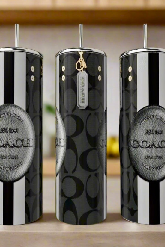 Coach Stripe 20oz Tumbler