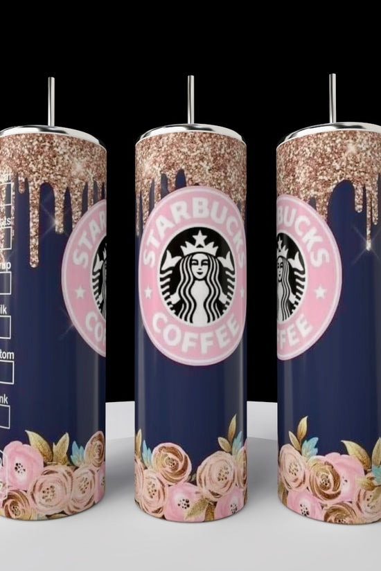 Starbucks Floral Drip 20 ounce skinny tumblers