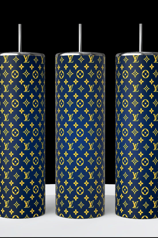 LV Blue | Yellow Ombre 20oz Skinny Tumbler