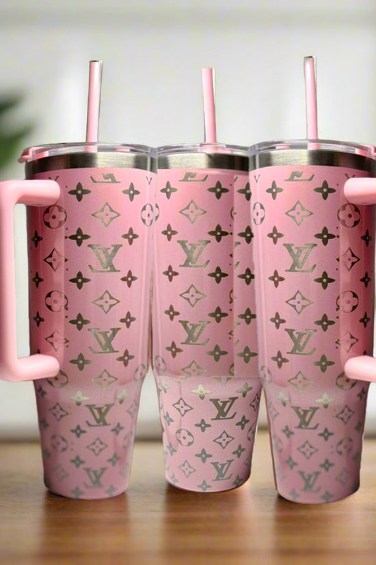 Pink 30oz Engraved Tumbler