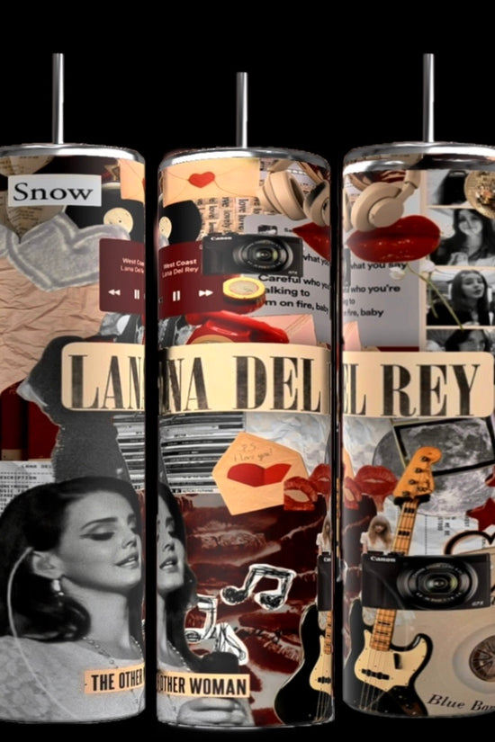 Lana Del Ray Collage Tumbler