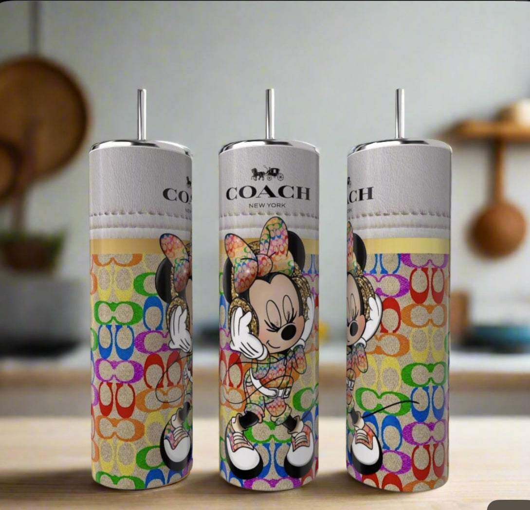 Minnie Mouse Coach 20oz Skinny Tumbler