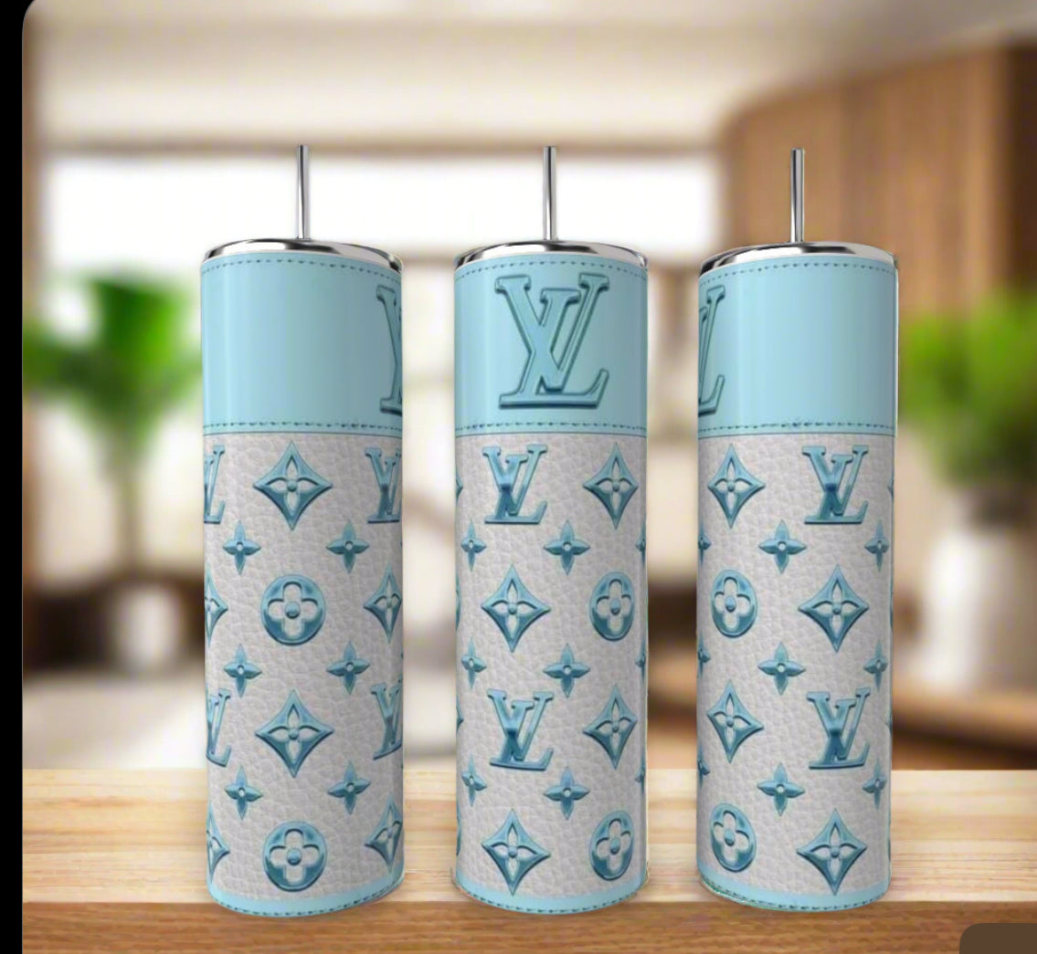 LV Sky Blue 20oz Tumbler