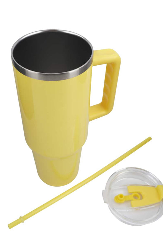 Yellow Shimmer 40oz LV Engraved Tumbler