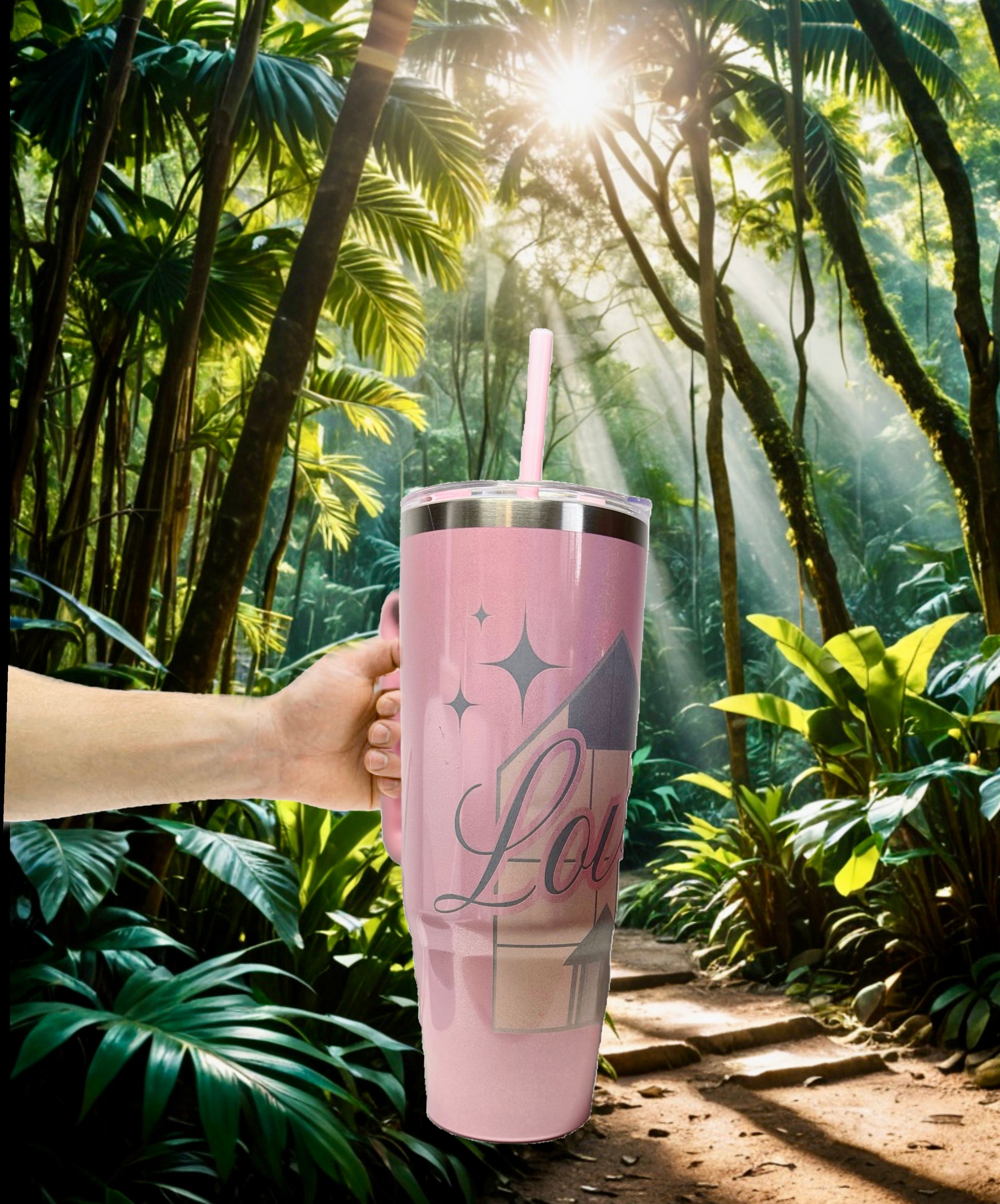 Lover House 40oz Taylor Swift Engraved Shimmer Tumbler