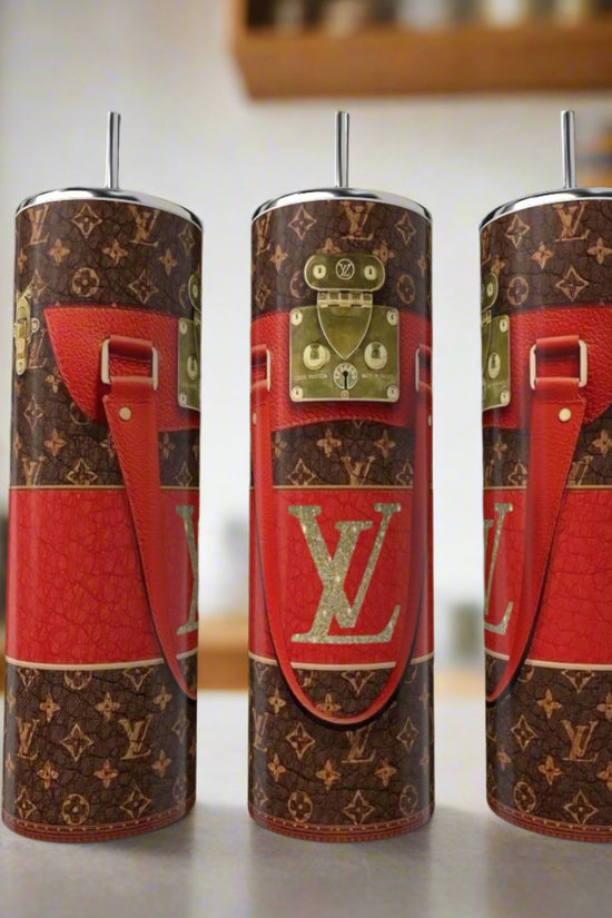 LV Red | Brown 20oz Tumbler