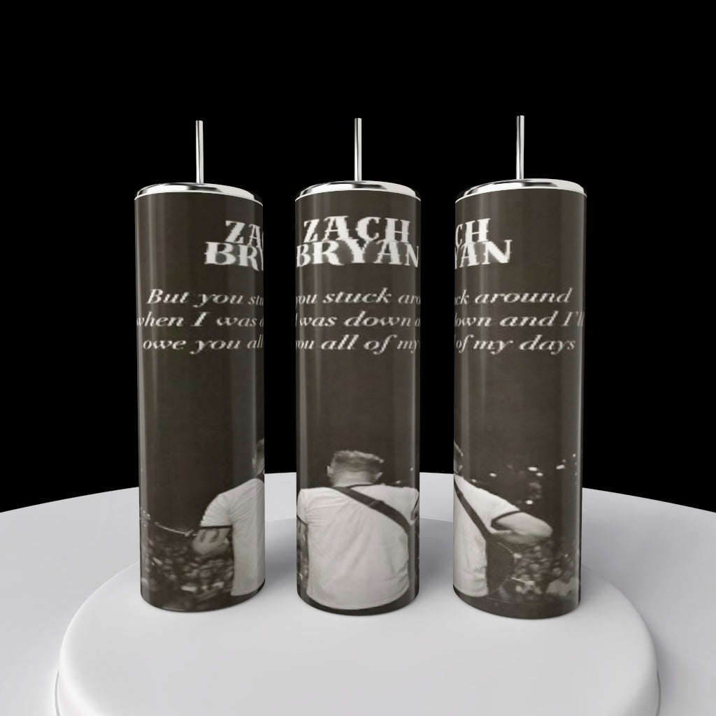 Zach Bryan Lyric 20oz Tumbler