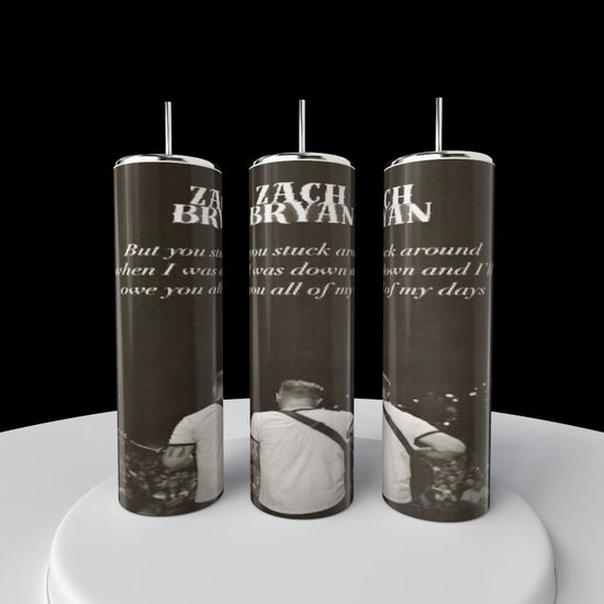Zach Bryan Lyric 20oz Tumbler