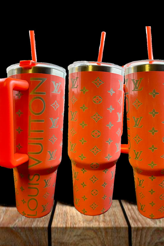 Coral 40oz LV Engraved Tumbler