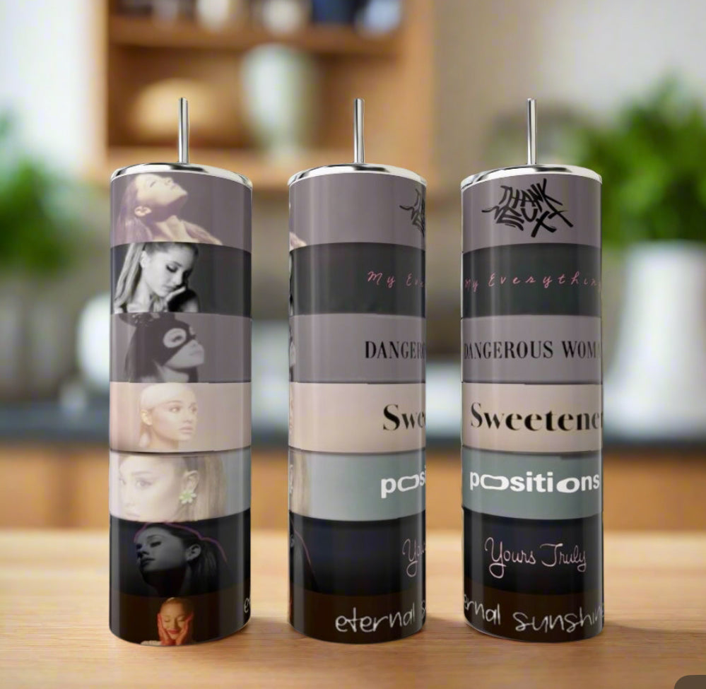 Ariana Grande Album Aesthetic with External Sunshine 20oz Tumbler