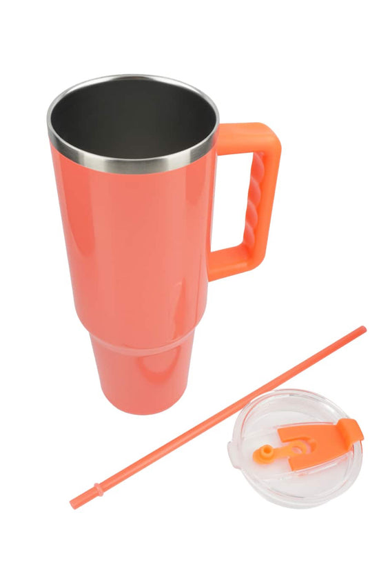 Coral 40oz LV Engraved Tumbler