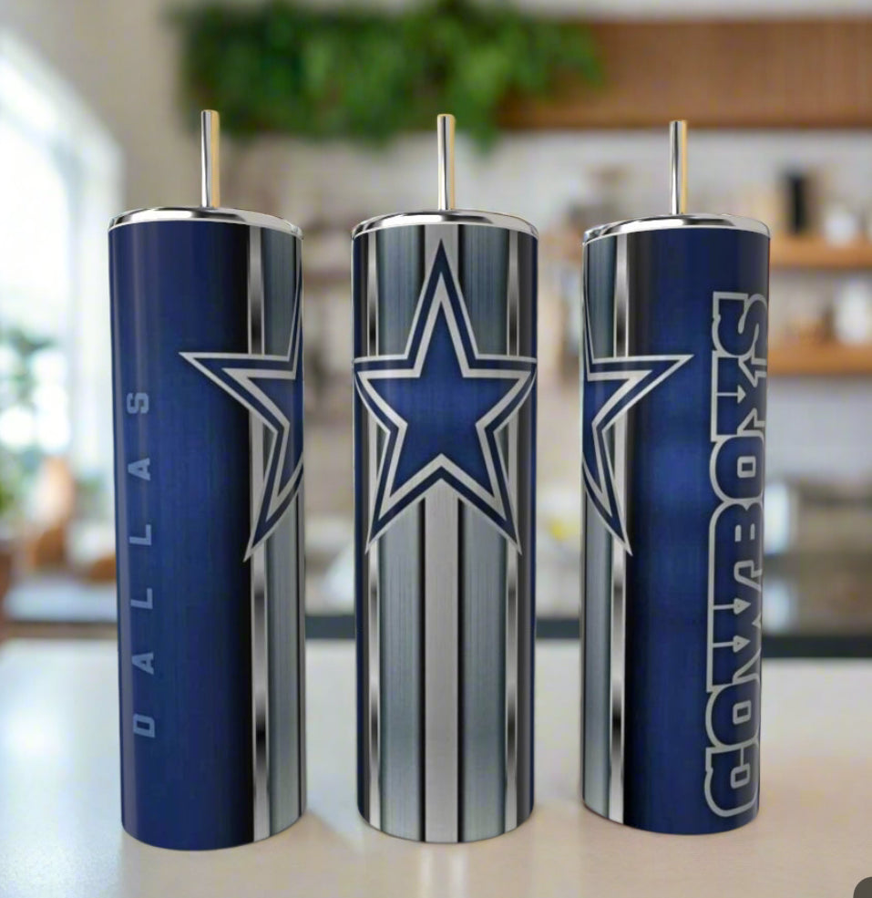 Dallas Cowboys Stripe 20oz Tumbler