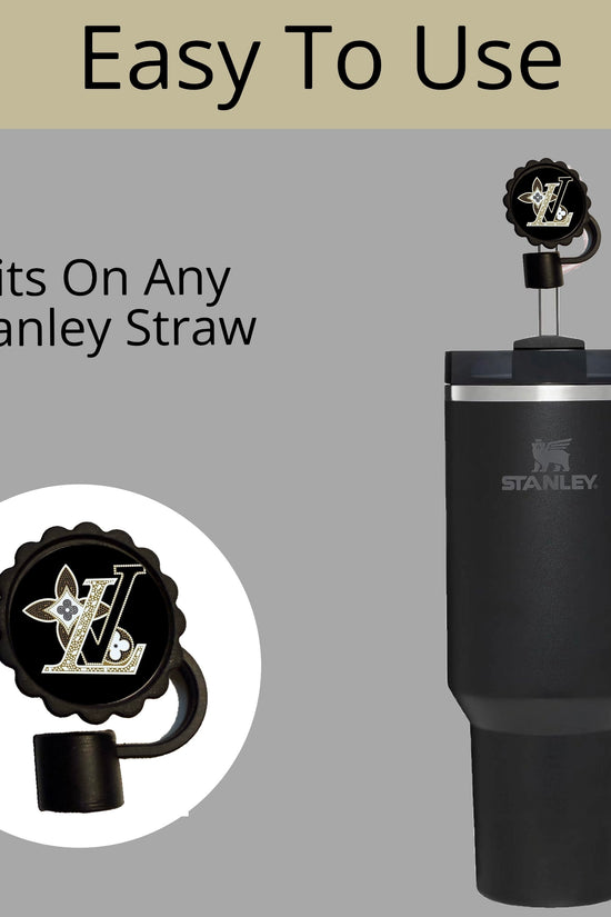 LV Straw Cover- Fits Stanley cup sizes 40oz 30oz 20oz- 10mm straws