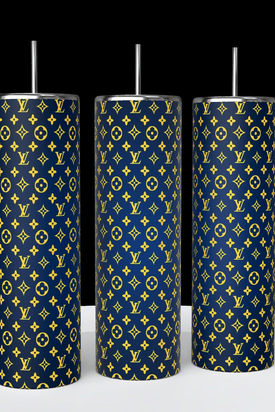 LV Blue | Yellow Ombre 20oz Skinny Tumbler