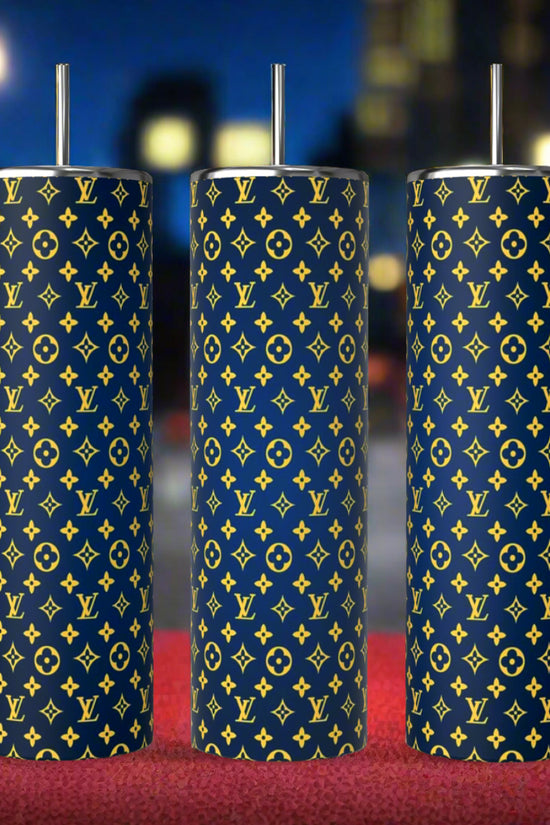 LV Blue | Yellow Ombre 20oz Skinny Tumbler