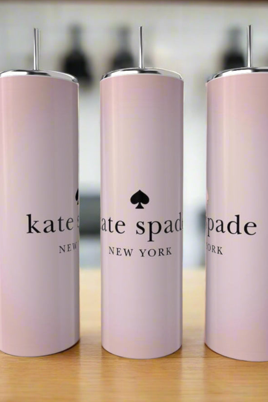 Kate Spade Pale Pink Minimalist Skinny Tumbler