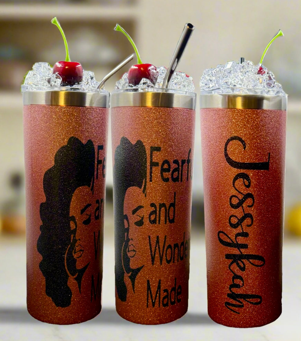 Custom 20oz Tumbler with 3D Lid Topper