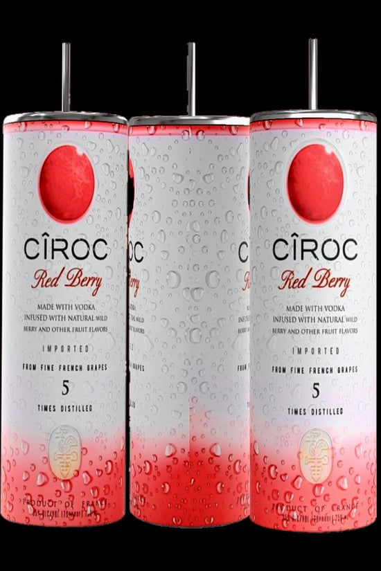 Ciroc Tropical Template 4 pack SVG, DTF transfer, PNG, tumbler wrap
