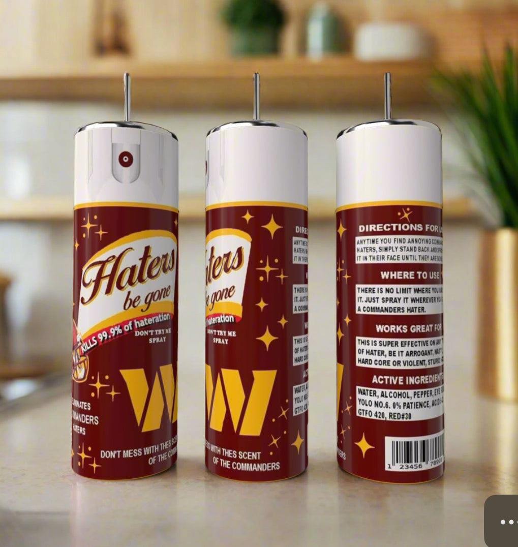 Washington Commanders Haters 20oz Tumbler