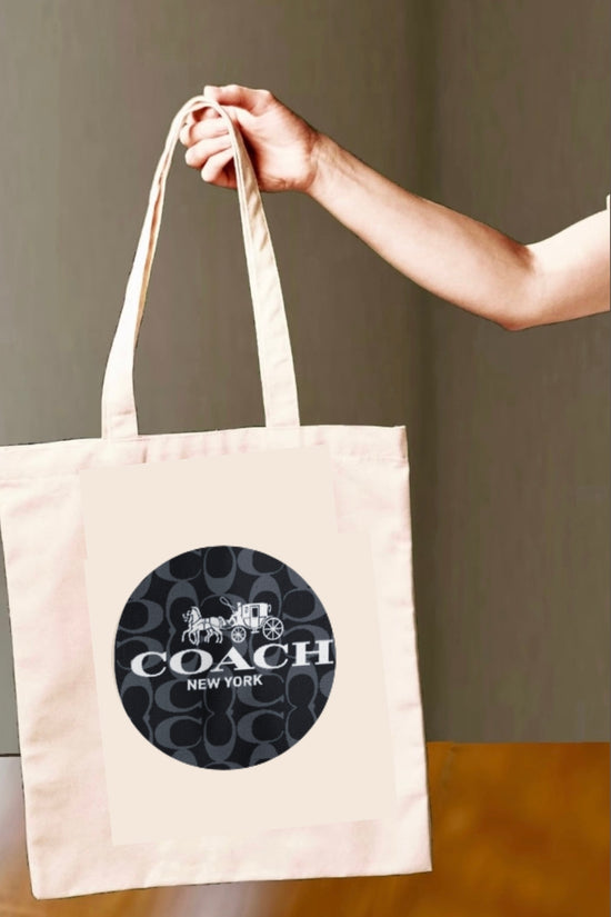 COACH Designed Canvas Tote Bag