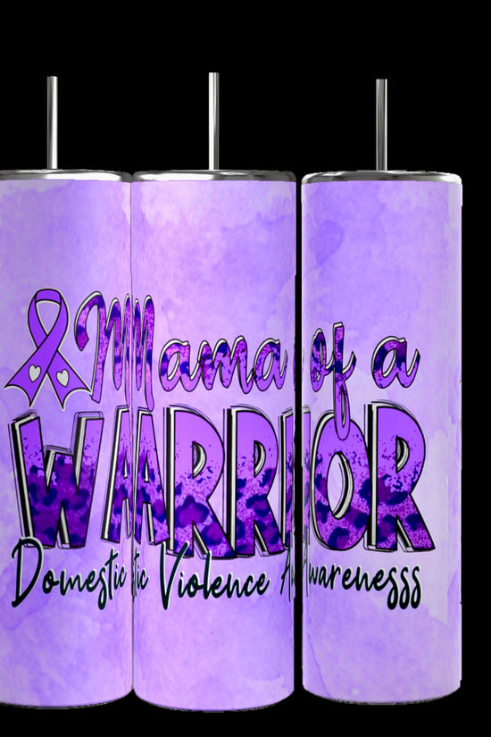 Three 20oz purple tumblers by Kreative Kreationz feature 