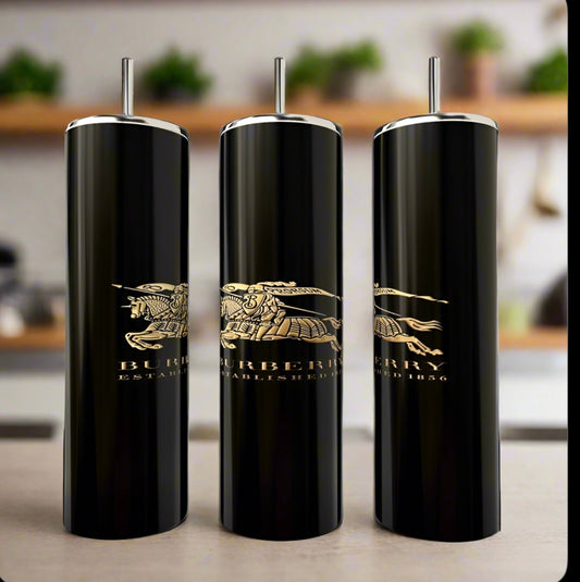 Burberry Black 20oz Skinny Tumbler