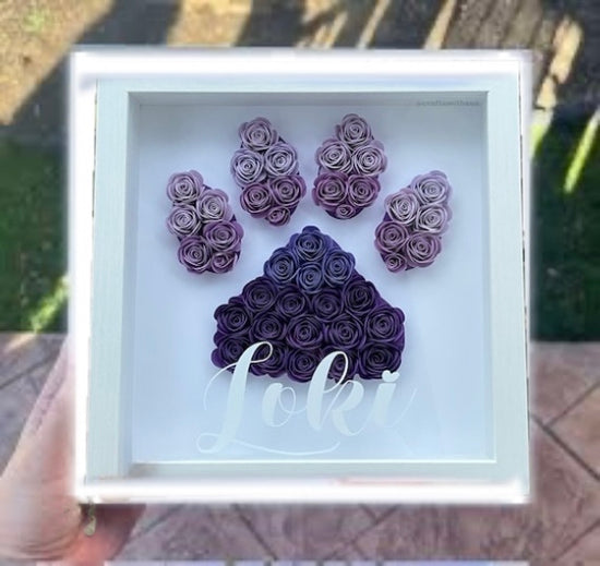 Paw Print Shadow Box | Personalized