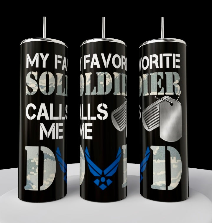 Soldier Dad 20oz Tumbler