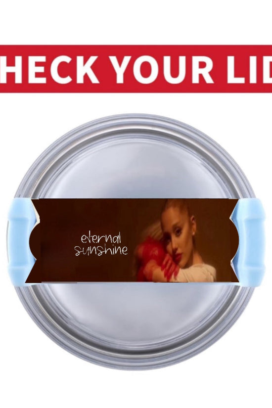 The Ariana Grande External Sunshine Stanley Lid Topper by Kreative Kreationz has a 