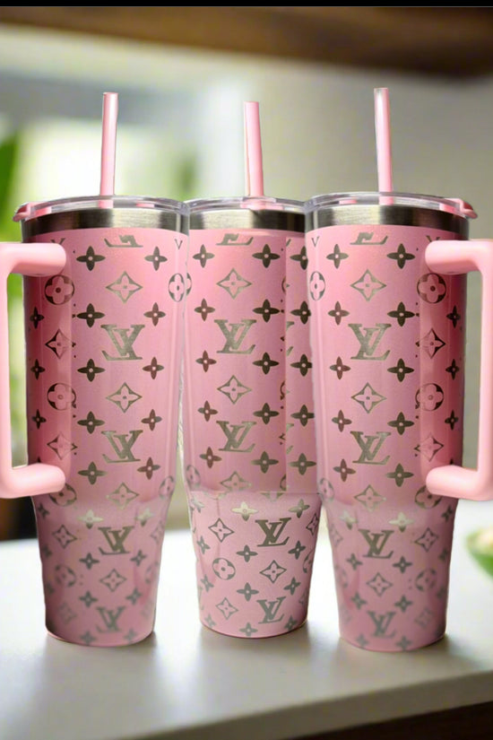 Pink 30oz Engraved Tumbler