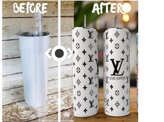 Black & White LV Basic | 20oz Tumbler