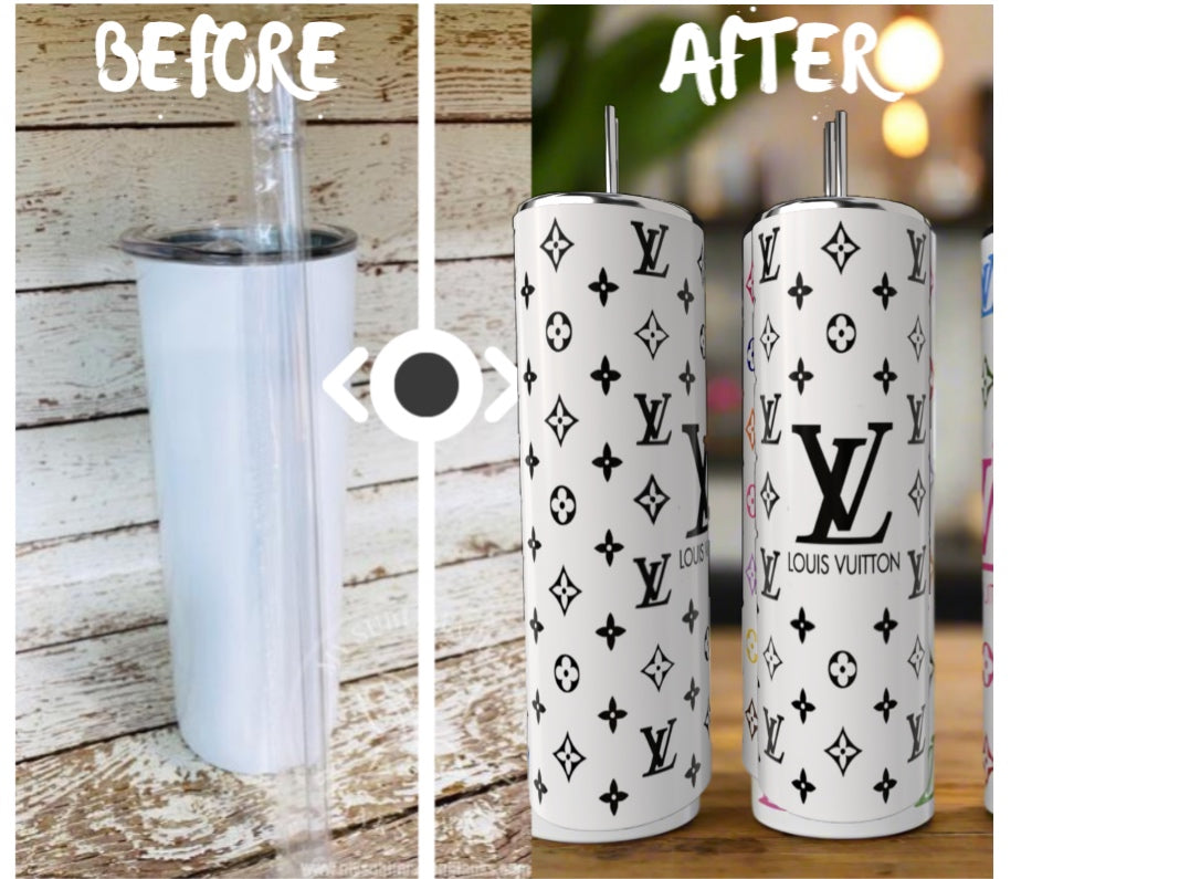 Black & White LV Basic | 20oz Tumbler