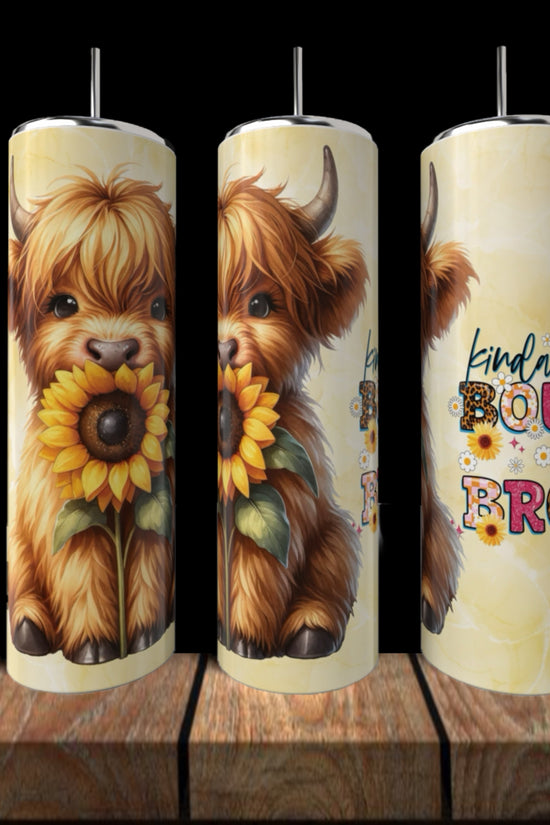 Kinda Boujee But Broke | Cow Collection |  20oz Tumbler