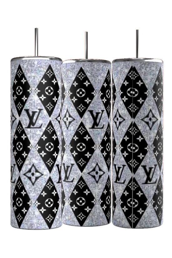 LV 20oz Skinny Tumbler | Glitter