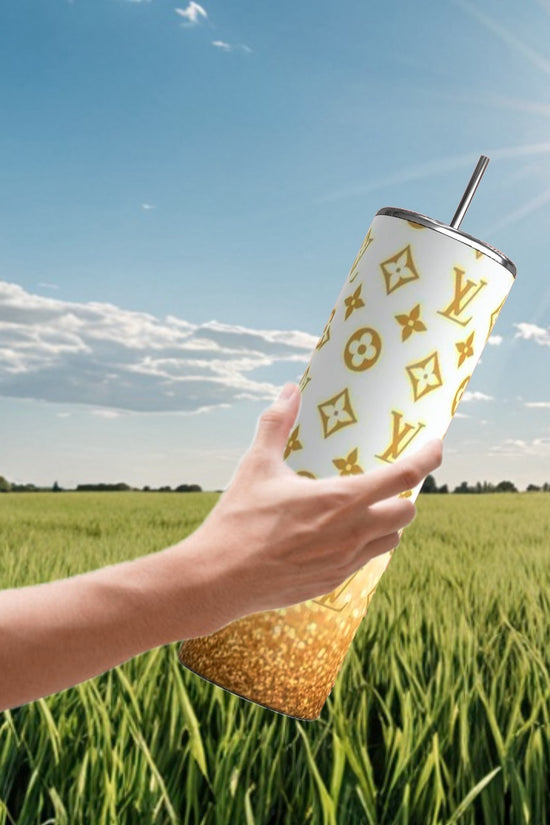 LV Gold Ombre | 20oz Skinny Tumbler