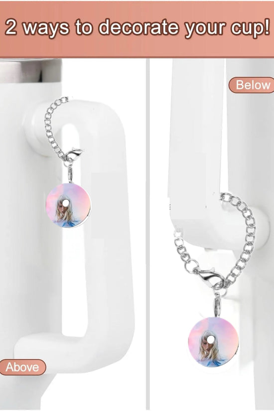 Taylor Swift Vinyl Charm Dangle | Cup Accessory