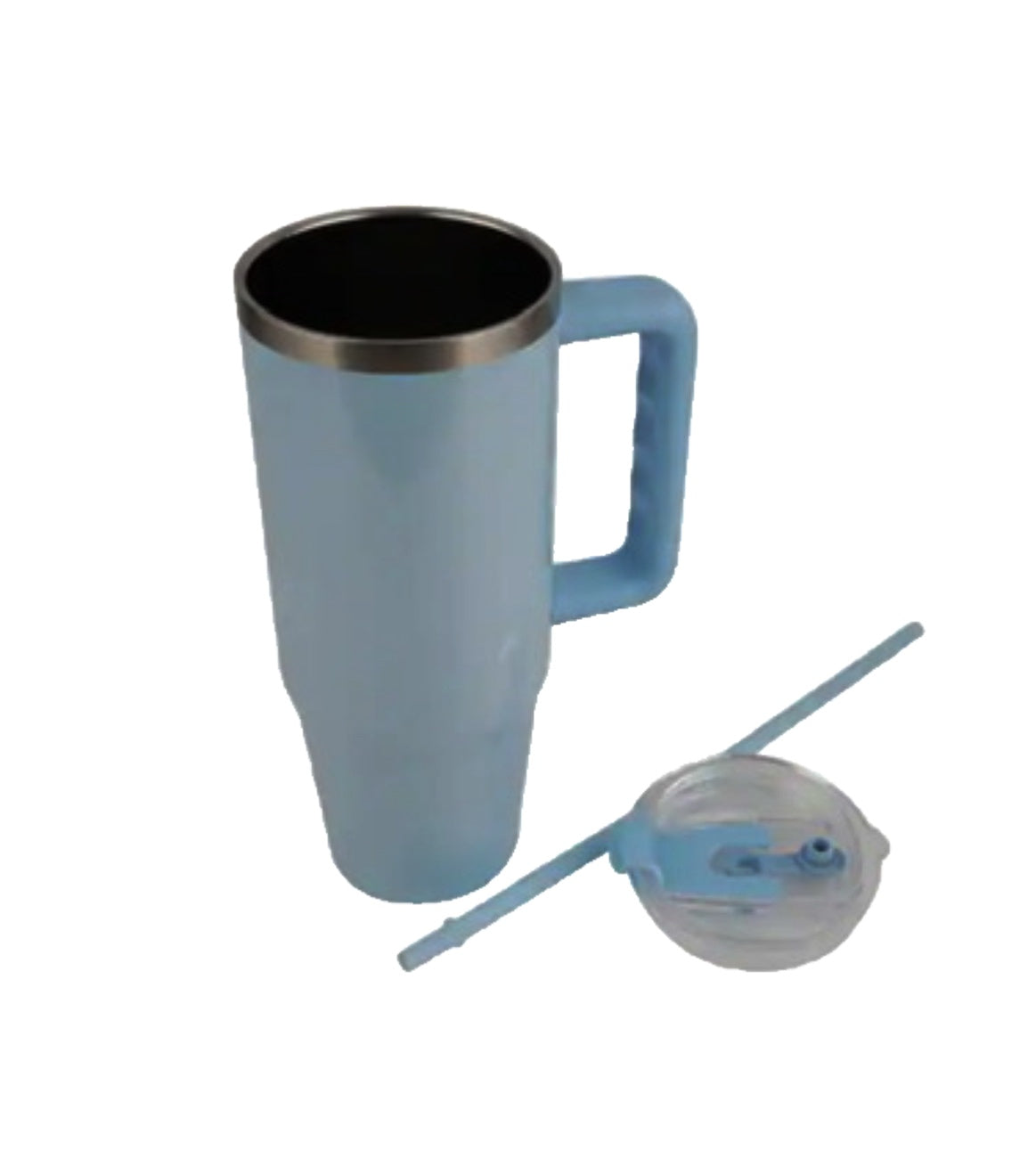LV Inspired 40oz Grey-Blue Engraved Tumbler