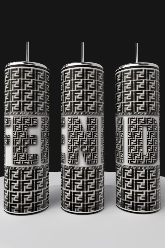 FENDI Black 20oz Skinny Tumbler