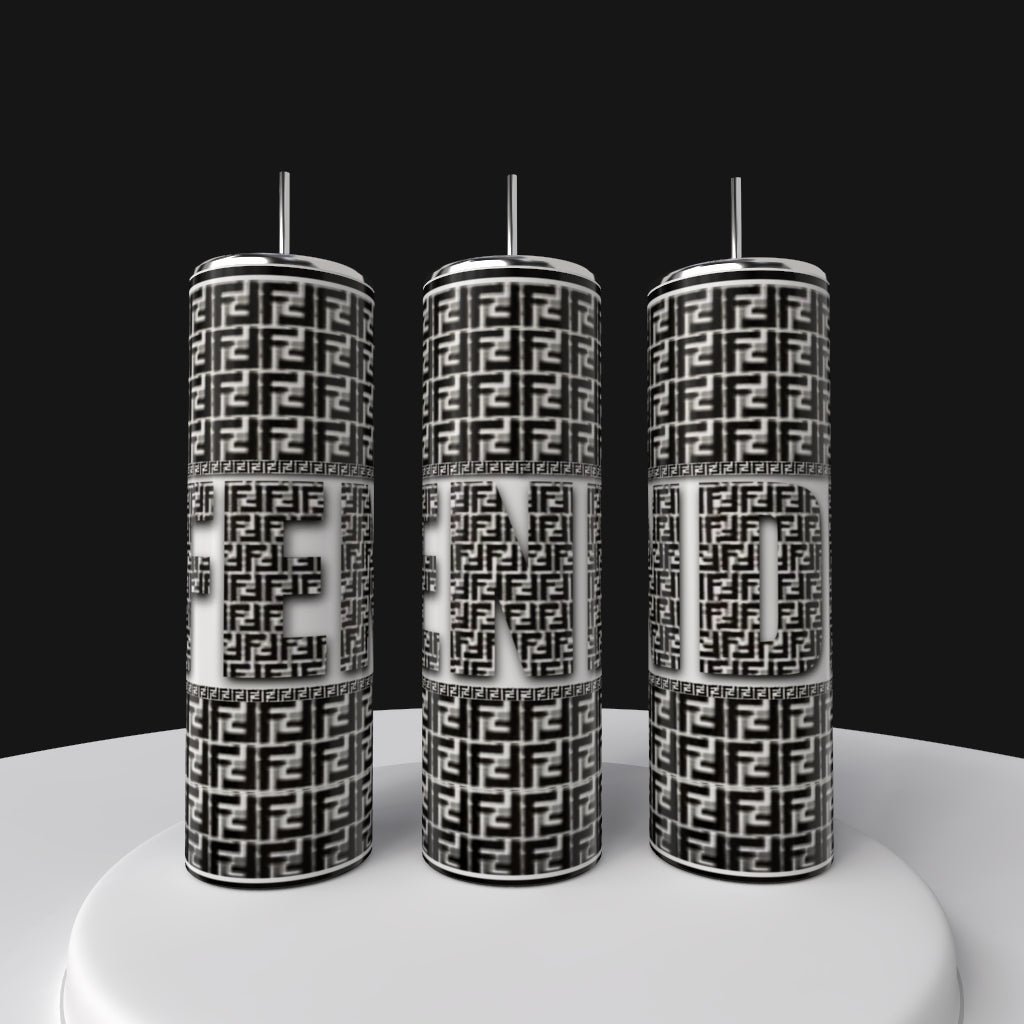 FENDI Black 20oz Skinny Tumbler